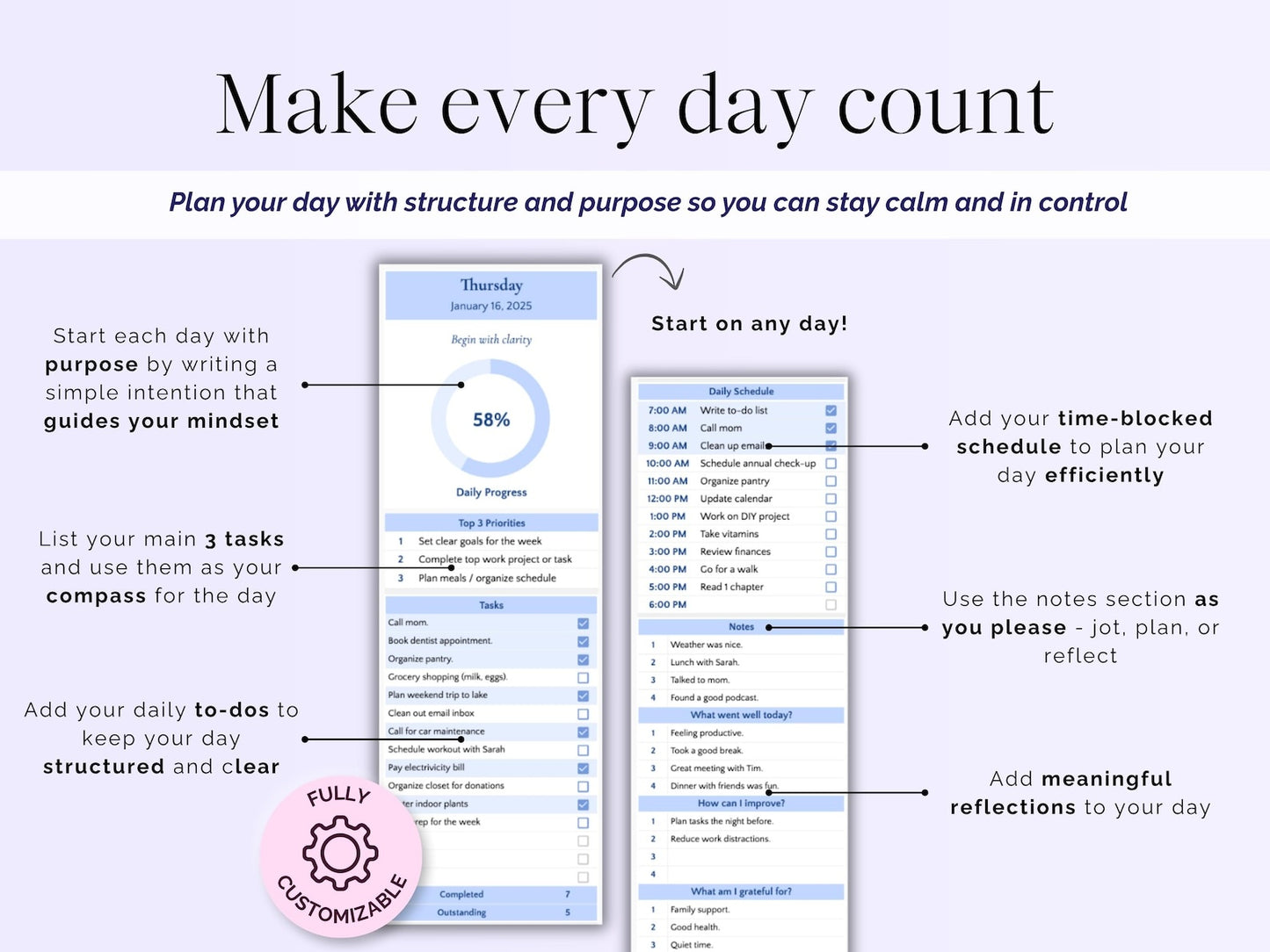 Daily & Weekly Planner (Productivity)